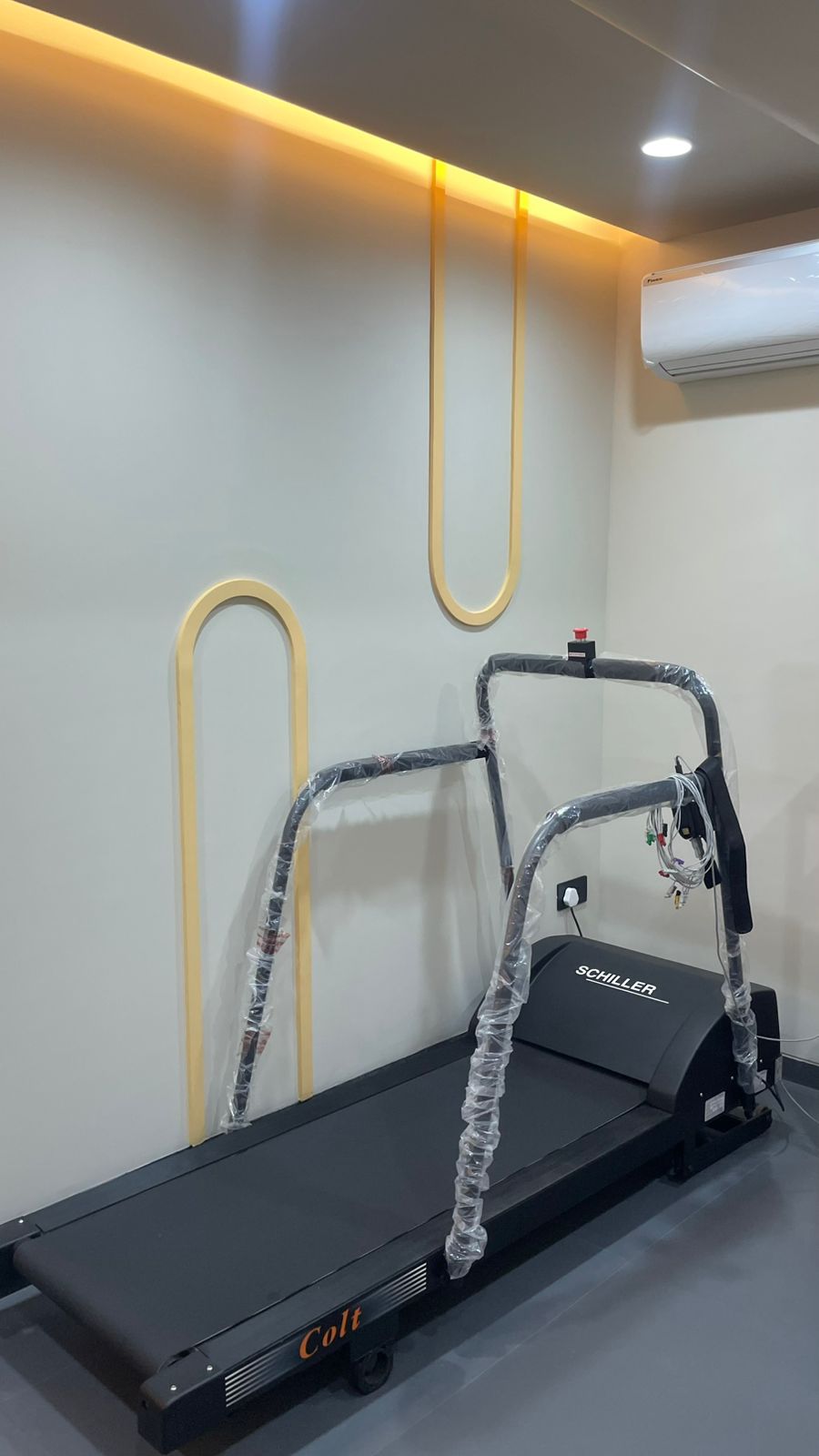 ScanLab stress test room with Schiller treadmill